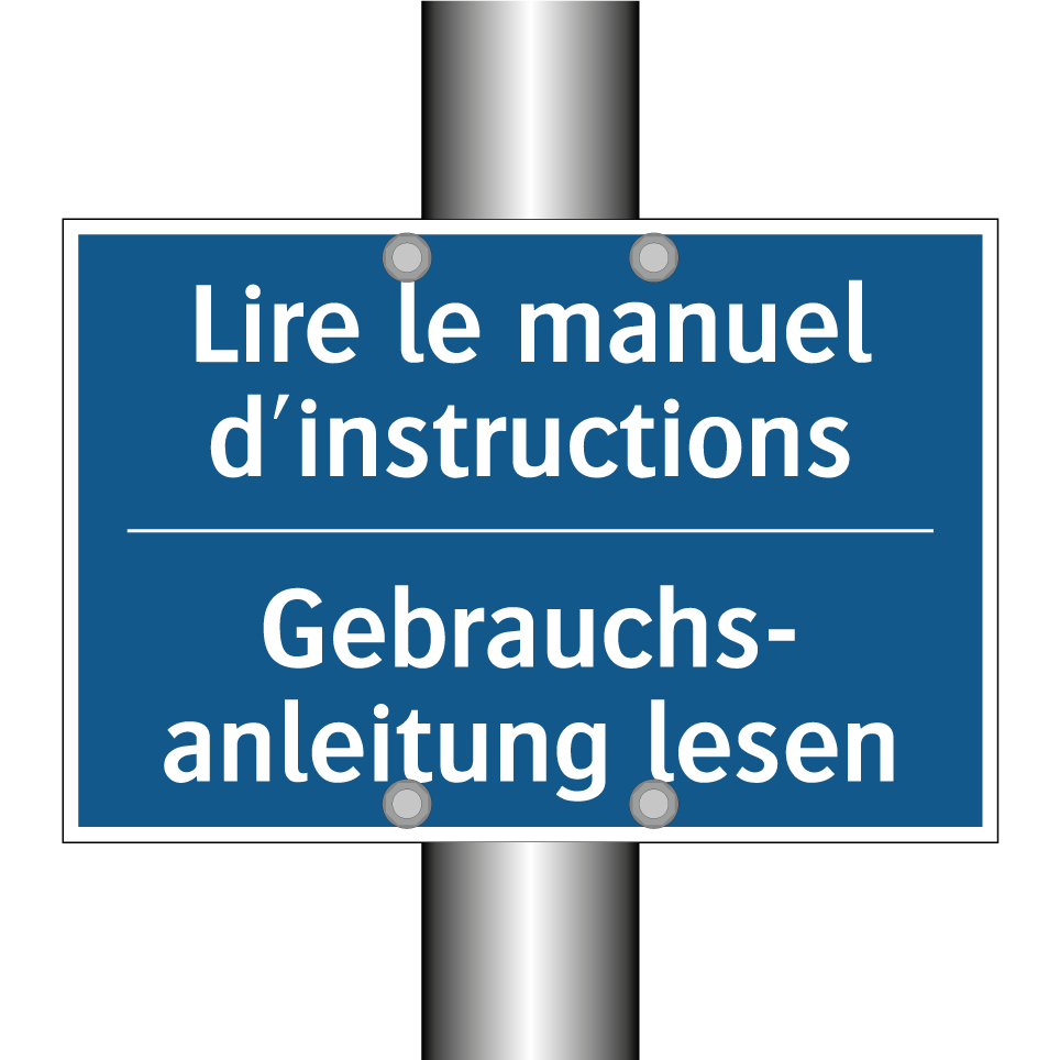 Gebrauchs- anleitung lesen - Lire le manuel d'instructions