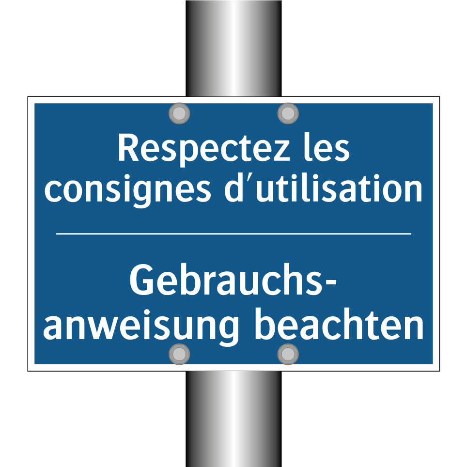 Gebrauchs- anweisung beachten - Respectez les consignes d'utilisation /.../
