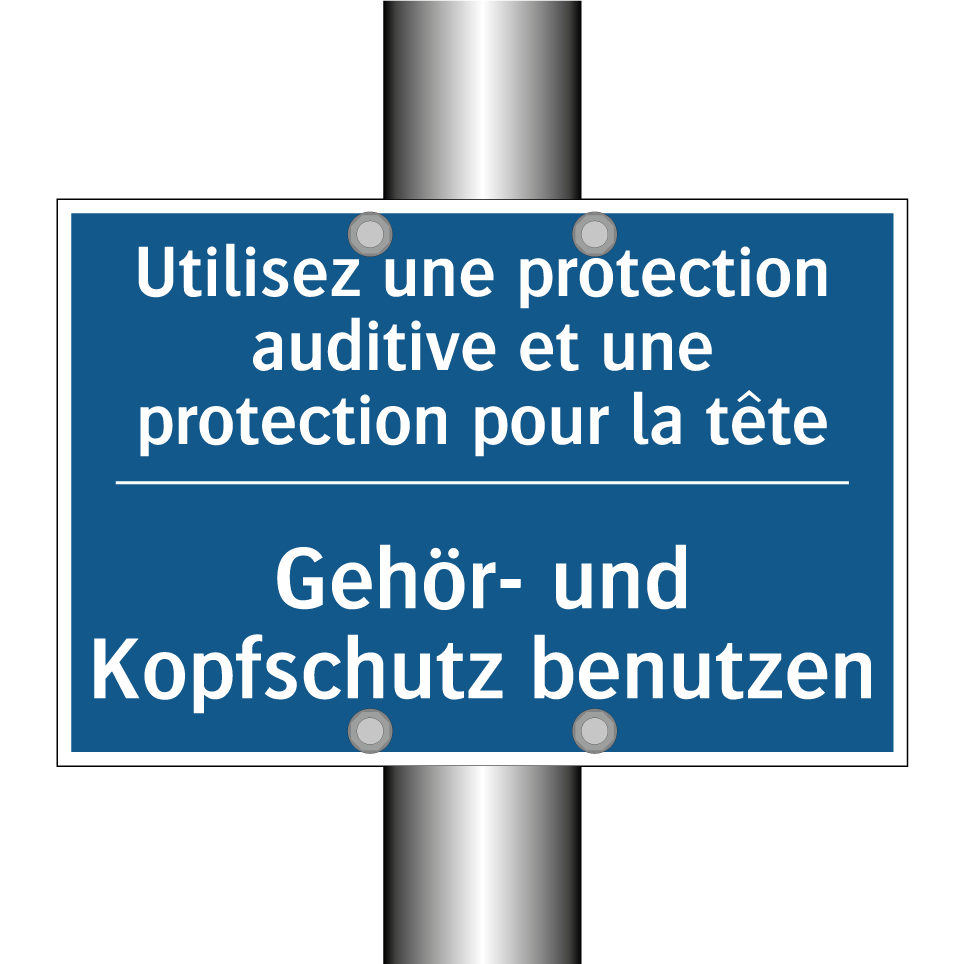 Gehör- und Kopfschutz benutzen - Utilisez une protection auditive /.../