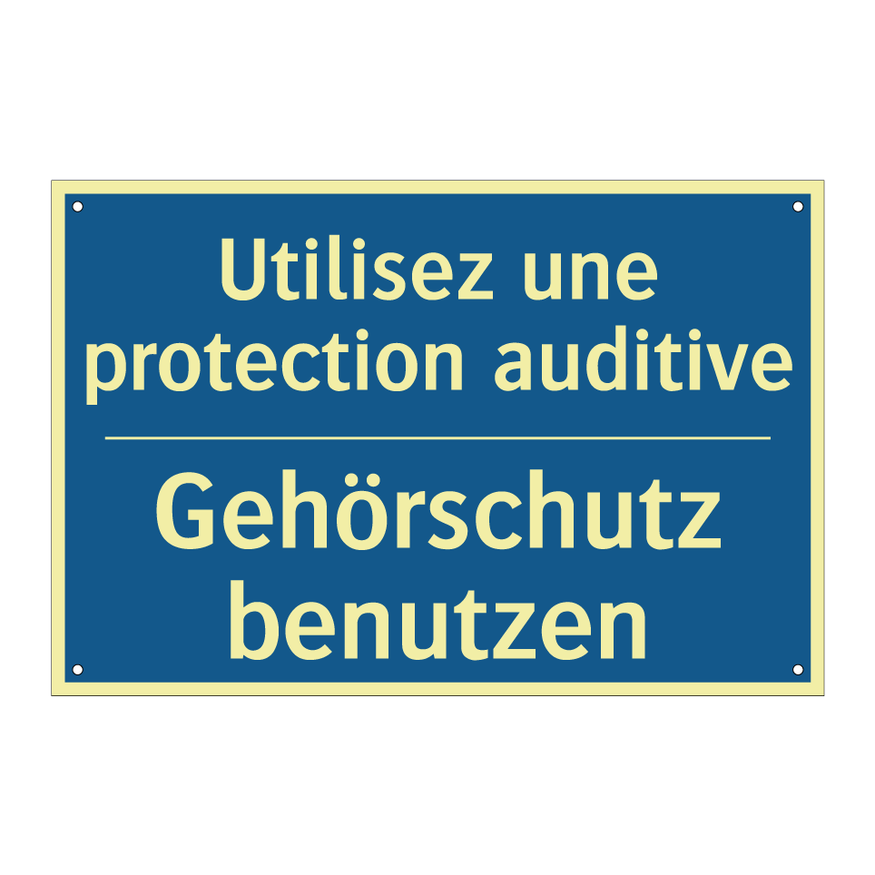 Gehörschutz benutzen - Utilisez une protection auditive /.../