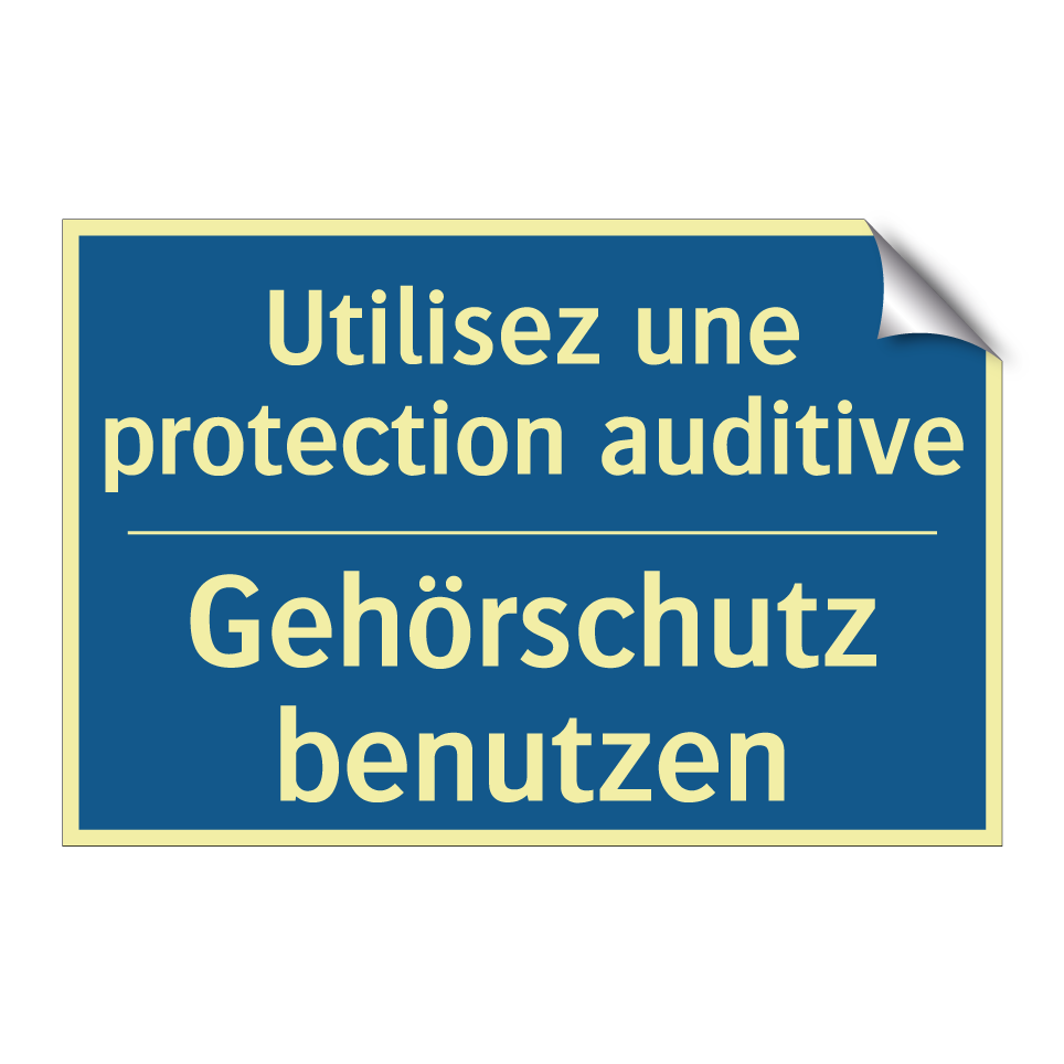 Gehörschutz benutzen - Utilisez une protection auditive /.../