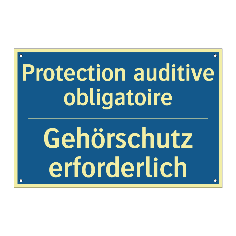Gehörschutz erforderlich - Protection auditive obligatoire /.../