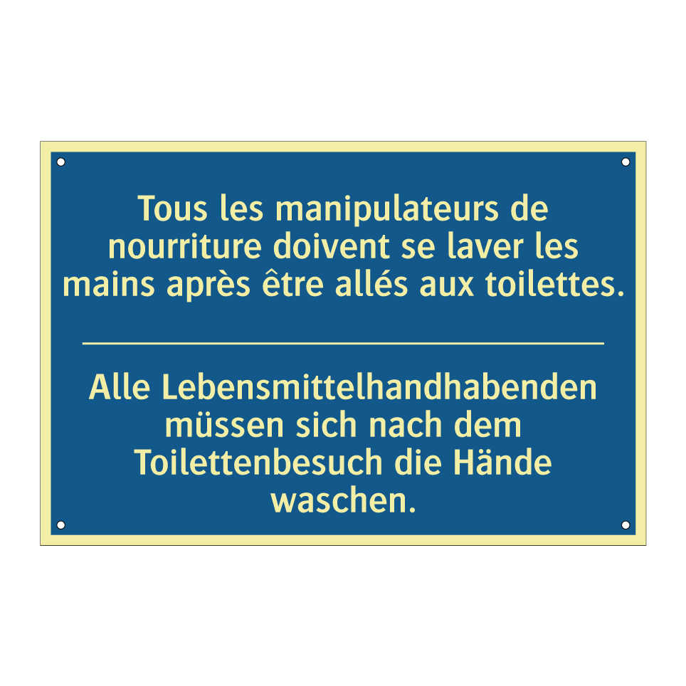 Alle Lebensmittelhandhabenden /.../ - Tous les manipulateurs de nourriture /.../