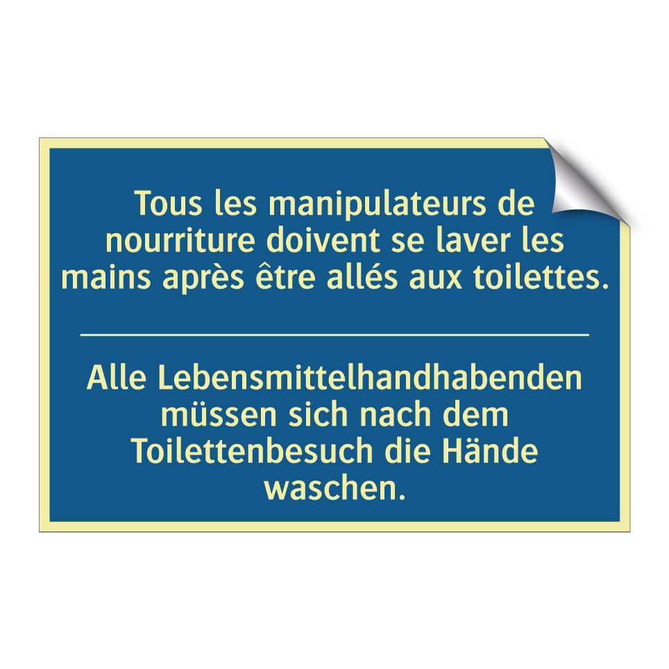 Alle Lebensmittelhandhabenden /.../ - Tous les manipulateurs de nourriture /.../