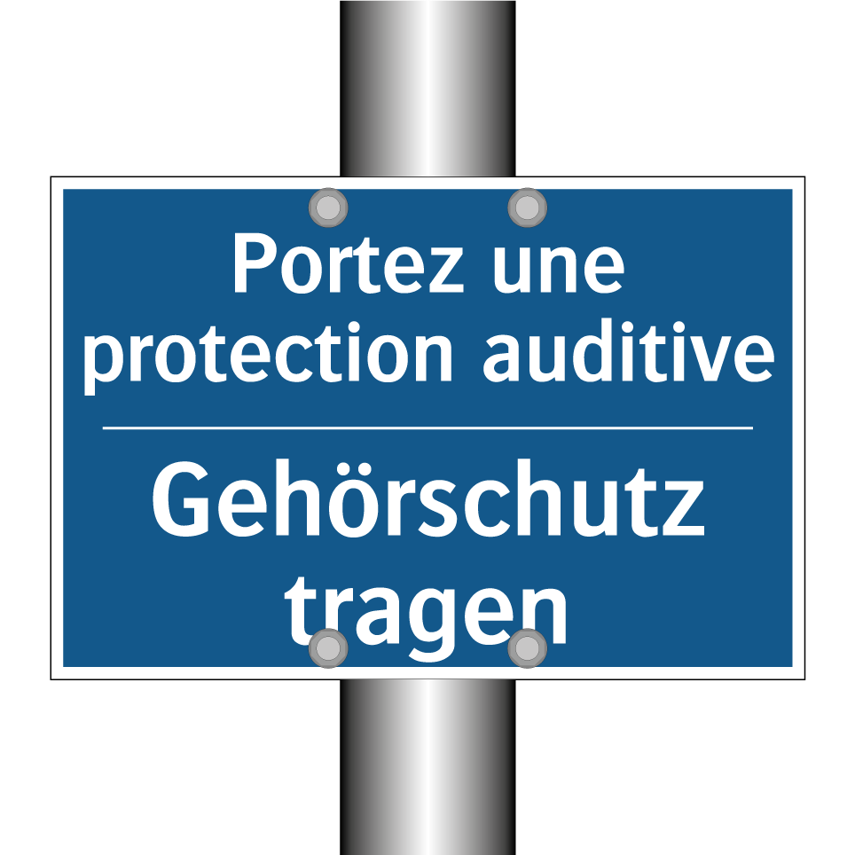Gehörschutz tragen - Portez une protection auditive