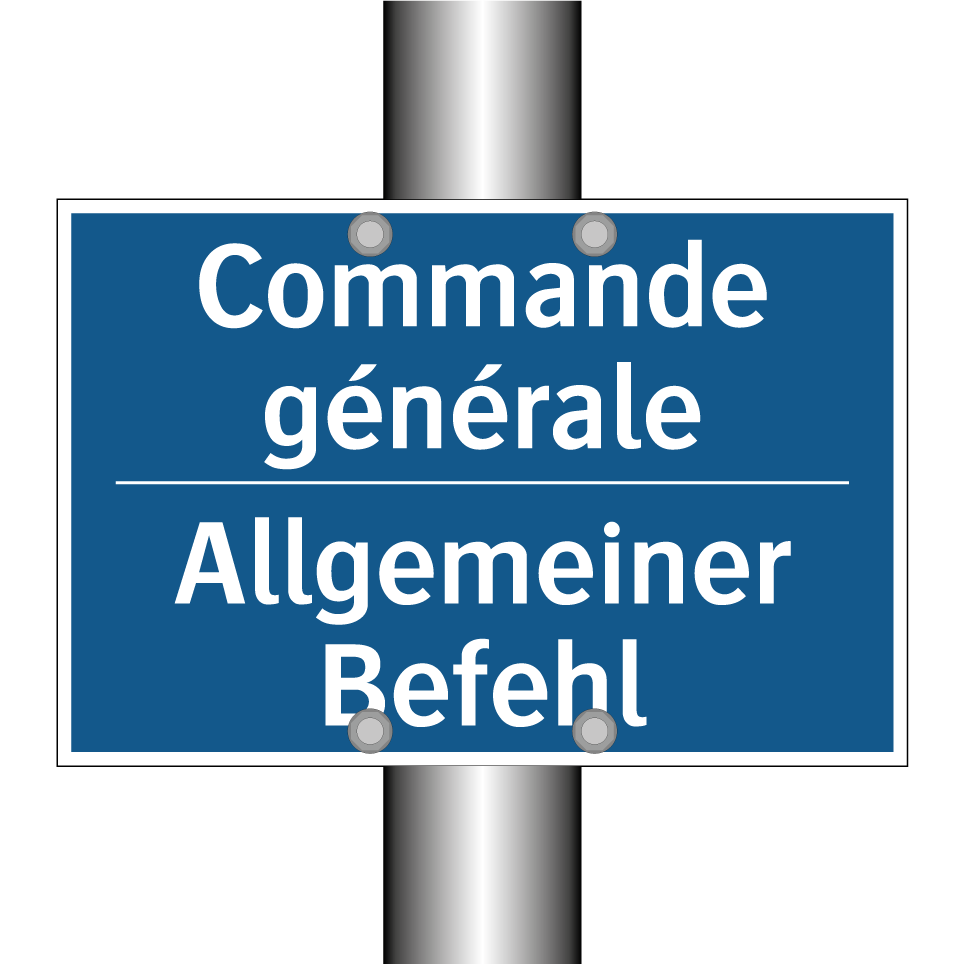 Allgemeiner Befehl - Commande générale