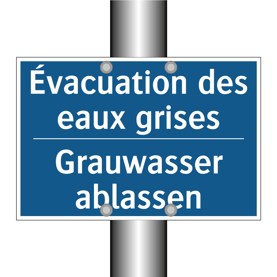 Grauwasser ablassen - Évacuation des eaux grises