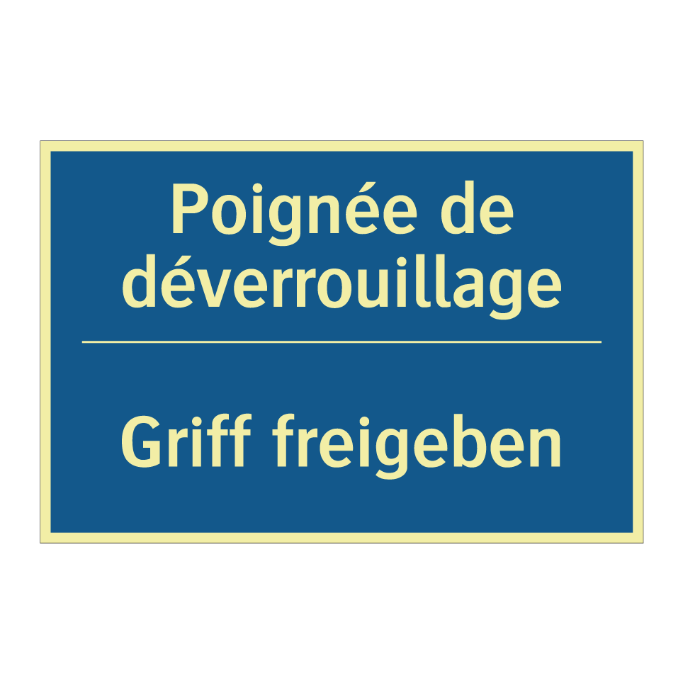Griff freigeben - Poignée de déverrouillage