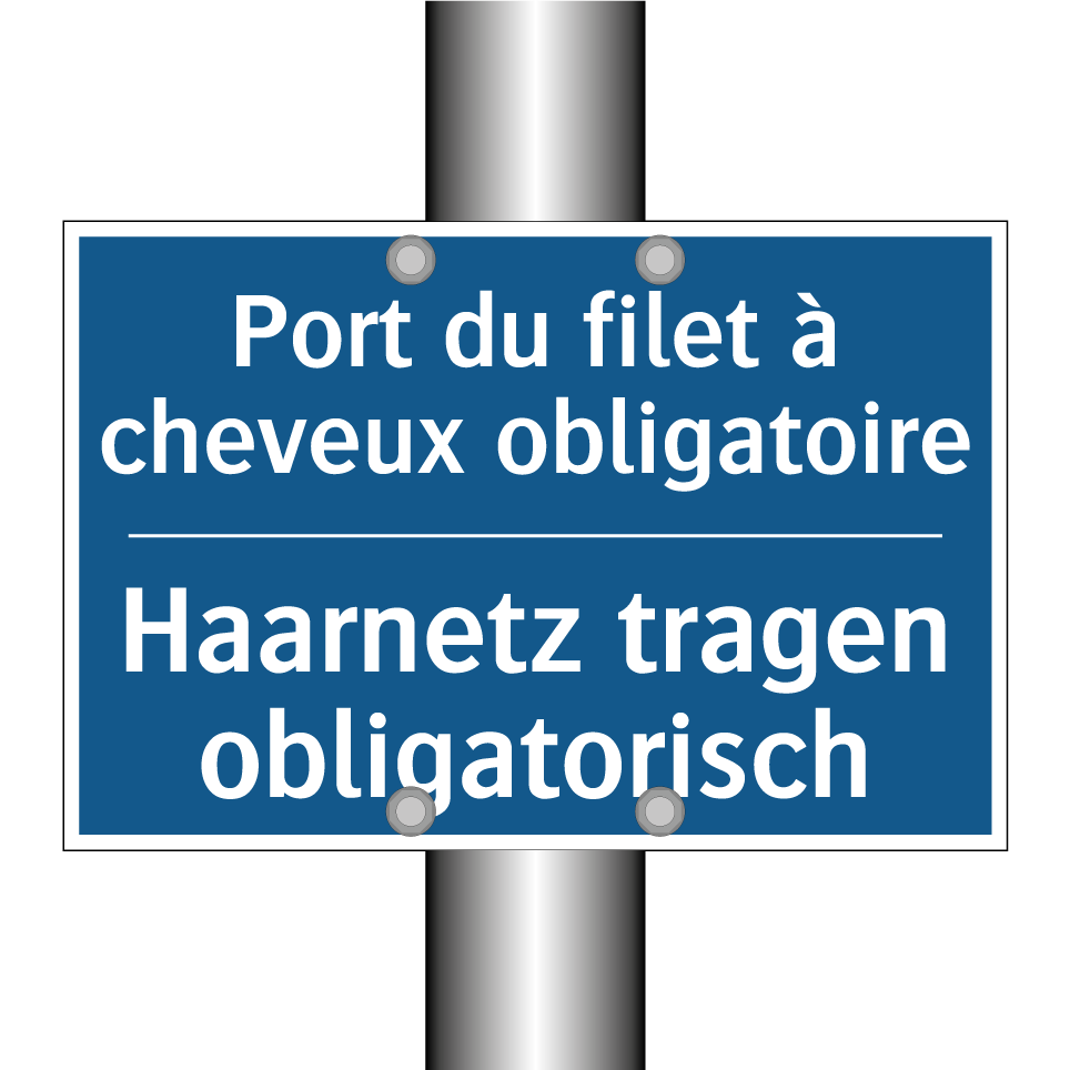Haarnetz tragen obligatorisch - Port du filet à cheveux obligatoire /.../