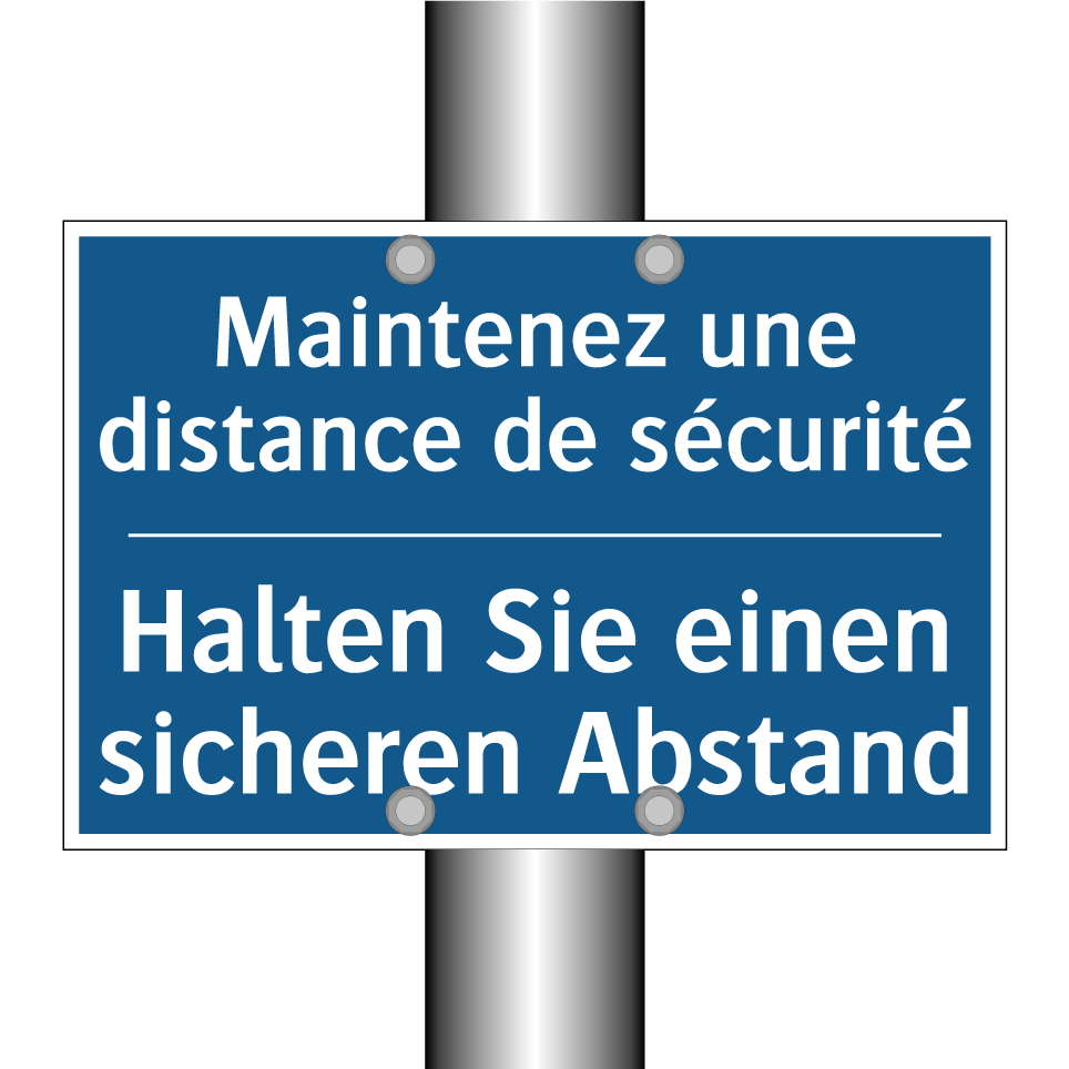 Halten Sie einen sicheren Abstand /.../ - Maintenez une distance de sécurité /.../