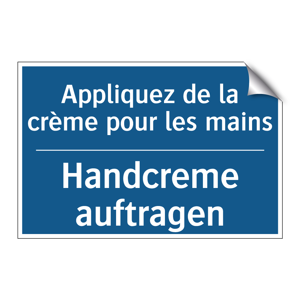 Handcreme auftragen - Appliquez de la crème pour les /.../