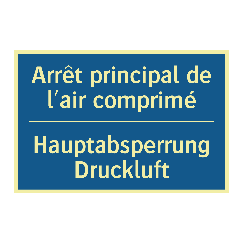 Hauptabsperrung Druckluft - Arrêt principal de l'air comprimé /.../