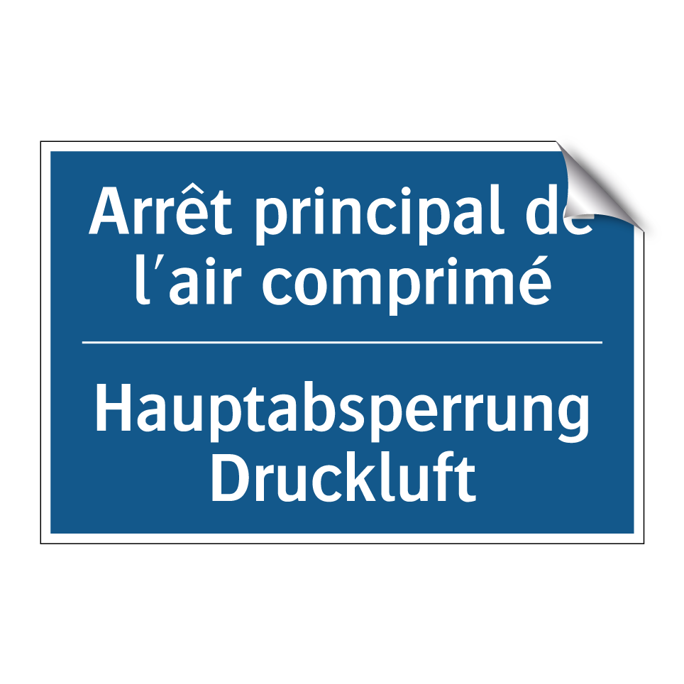 Hauptabsperrung Druckluft - Arrêt principal de l'air comprimé /.../