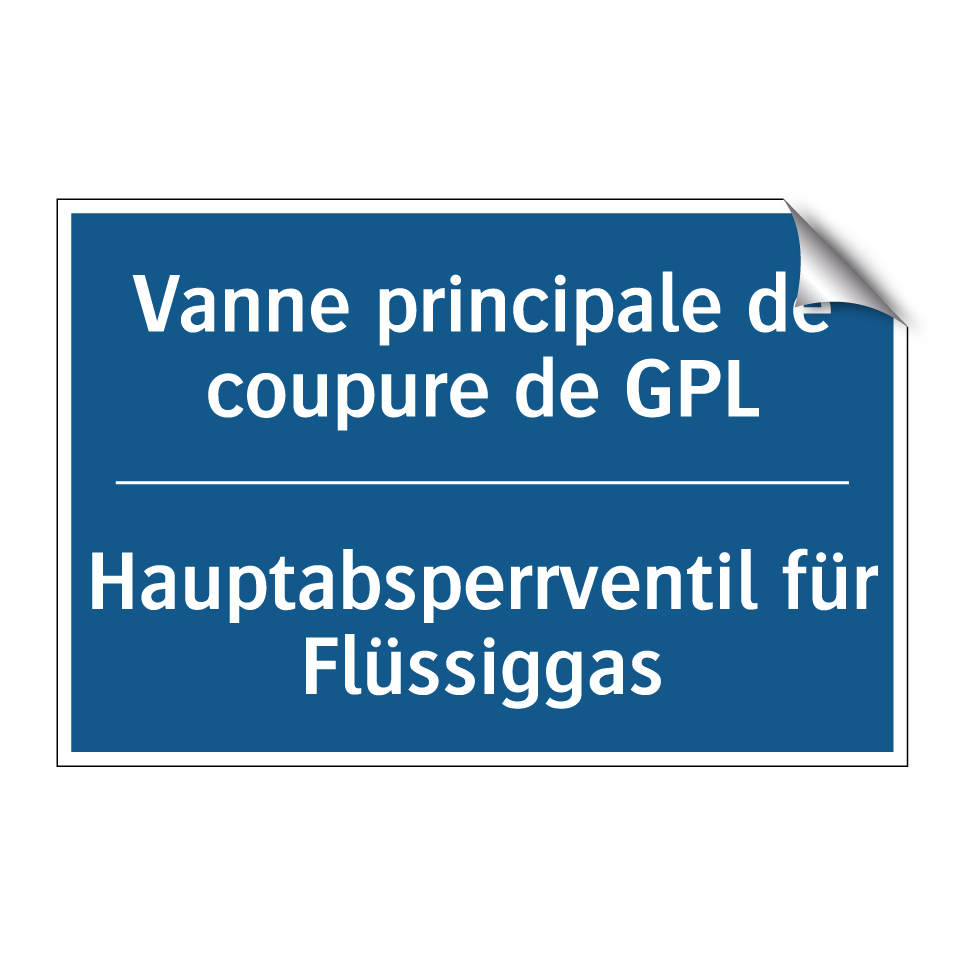 Hauptabsperrventil für Flüssiggas /.../ - Vanne principale de coupure de /.../