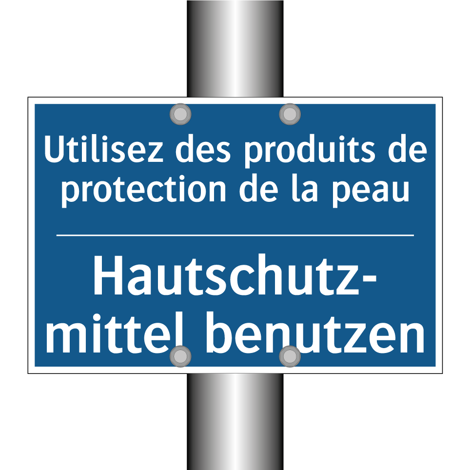 Hautschutz- mittel benutzen - Utilisez des produits de protection /.../