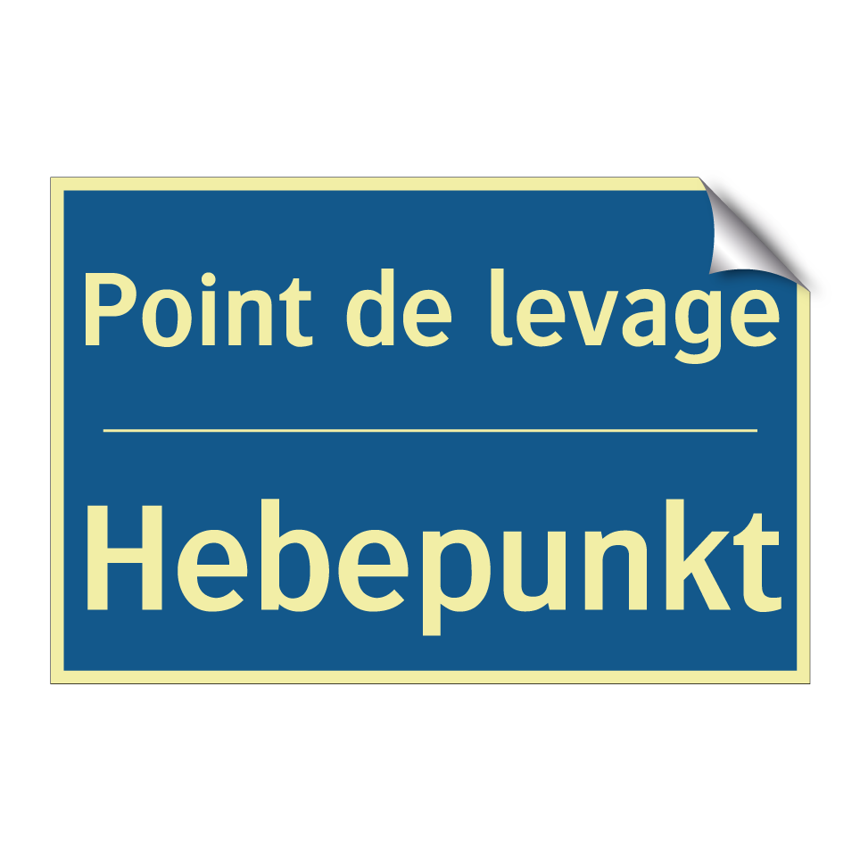 Hebepunkt - Point de levage