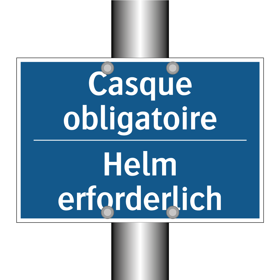 Helm erforderlich - Casque obligatoire