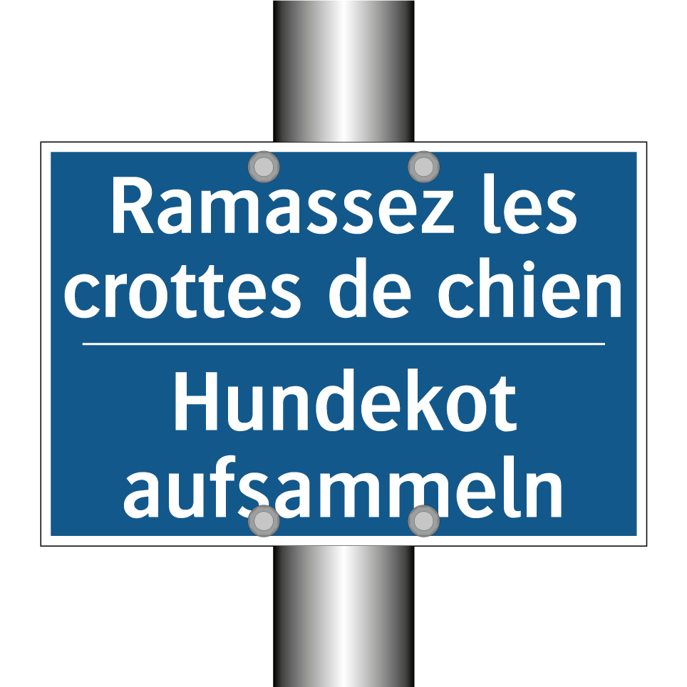Hundekot aufsammeln - Ramassez les crottes de chien