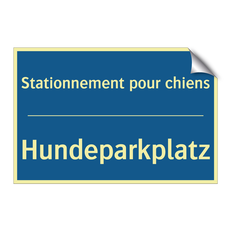Hundeparkplatz - Stationnement pour chiens