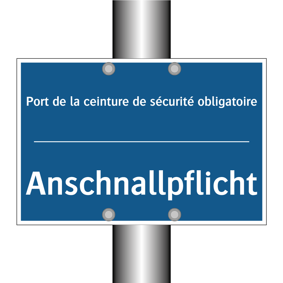 Anschnallpflicht - Port de la ceinture de sécurité /.../