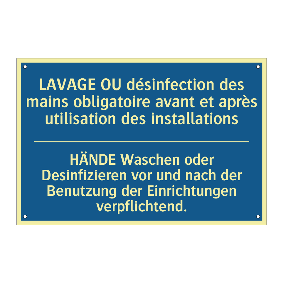 HÄNDE Waschen oder Desinfizieren /.../ - LAVAGE OU désinfection des mains /.../