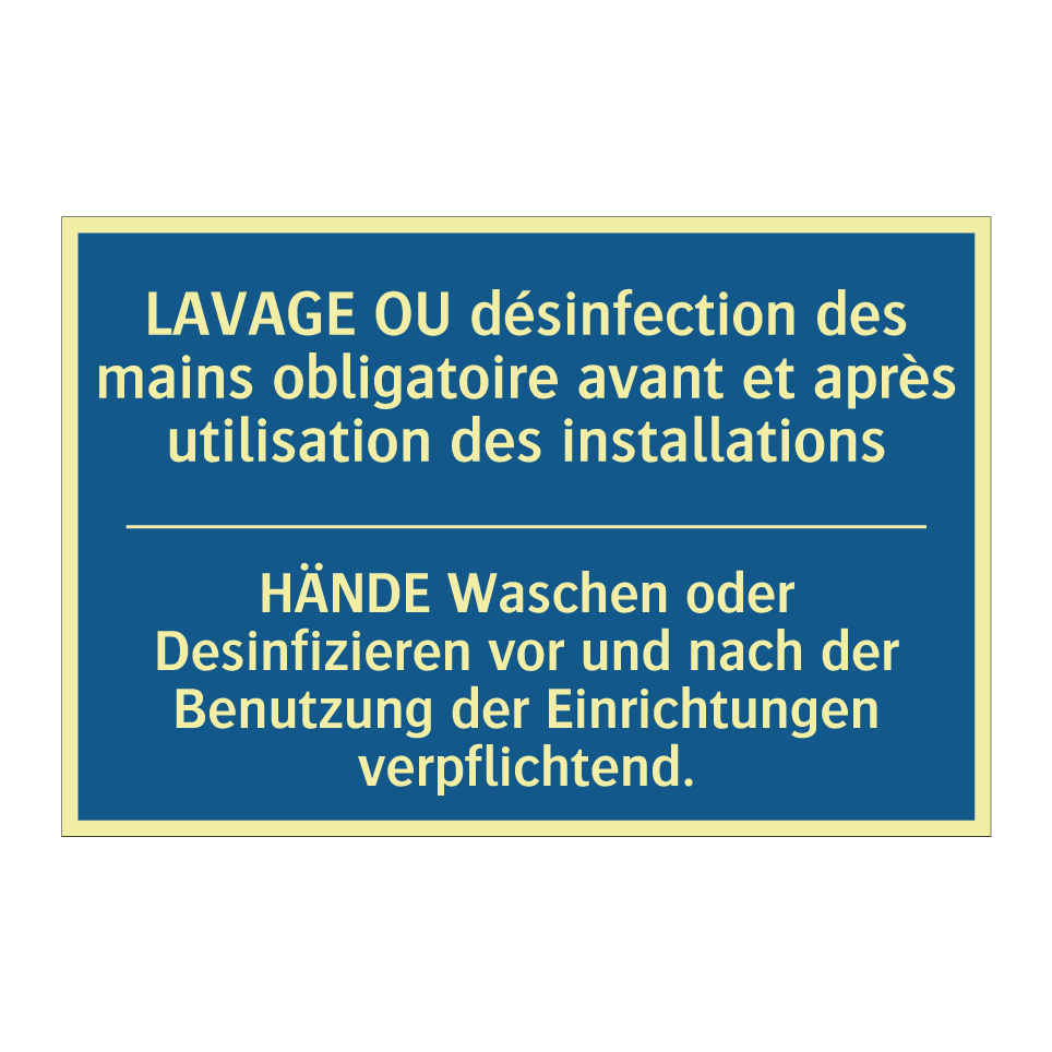 HÄNDE Waschen oder Desinfizieren /.../ - LAVAGE OU désinfection des mains /.../