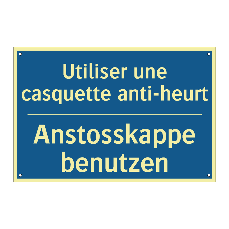 Anstosskappe benutzen - Utiliser une casquette anti-heurt /.../
