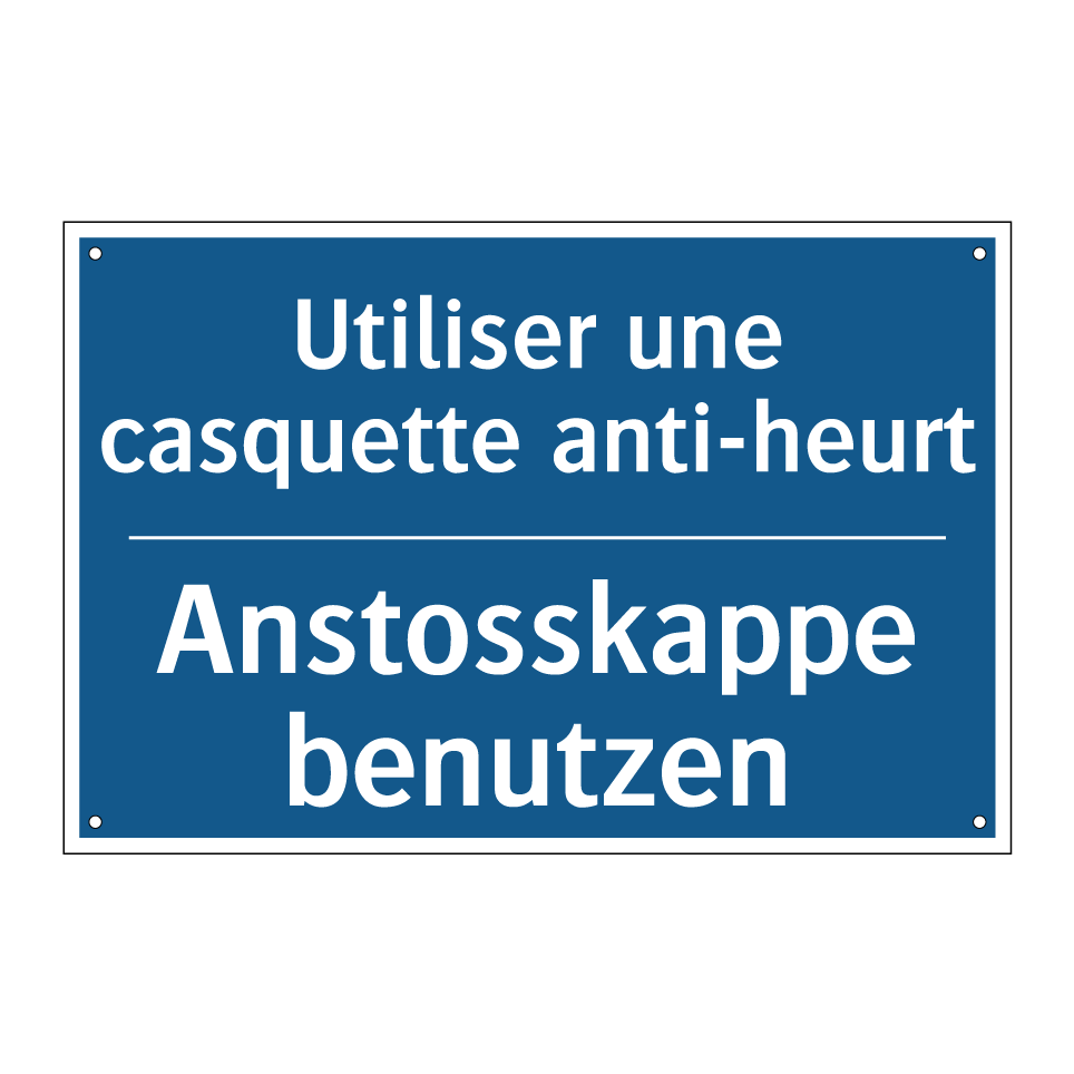 Anstosskappe benutzen - Utiliser une casquette anti-heurt /.../
