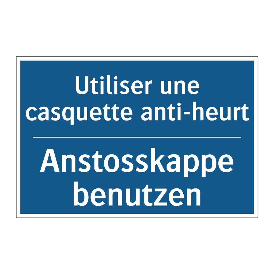 Anstosskappe benutzen - Utiliser une casquette anti-heurt /.../