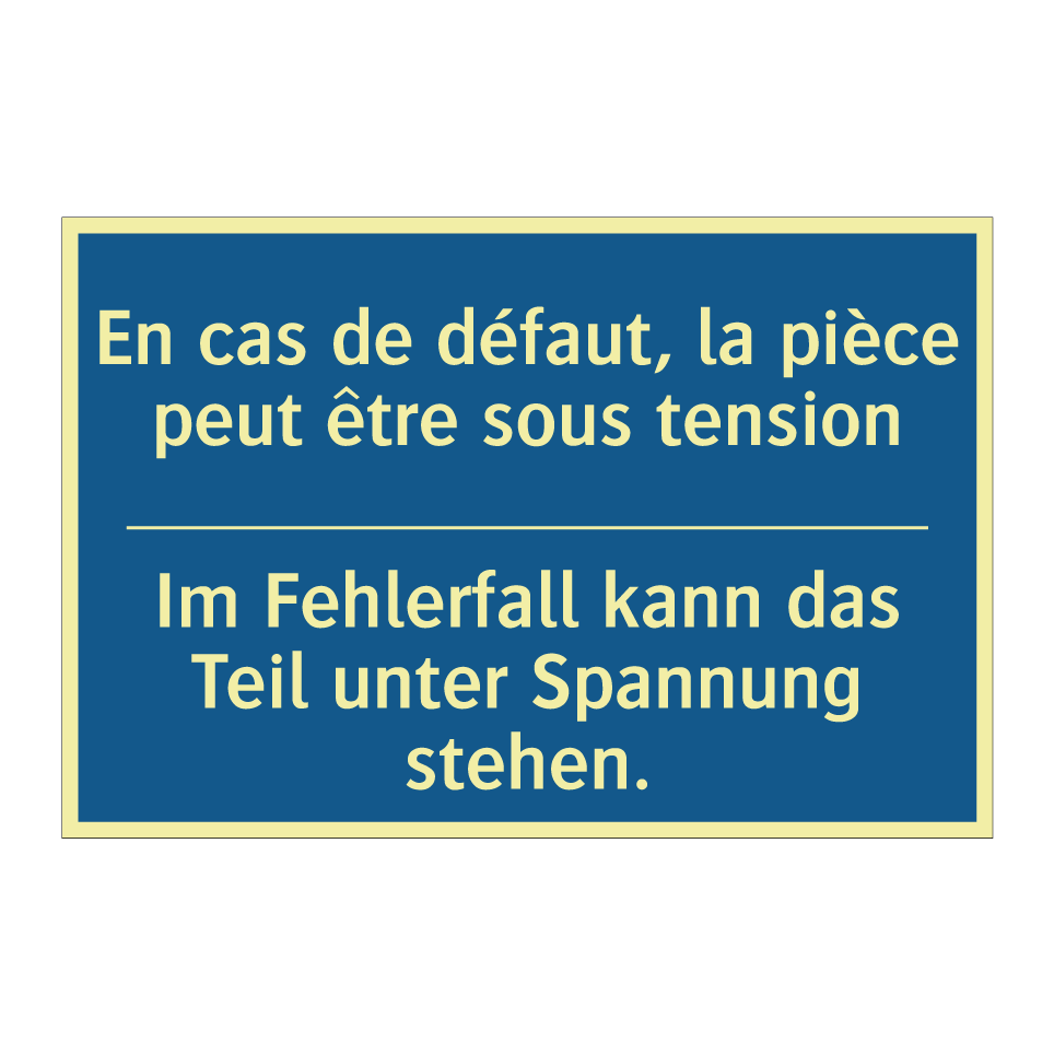 Im Fehlerfall kann das Teil unter /.../ - En cas de défaut, la pièce peut /.../