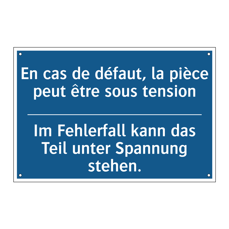 Im Fehlerfall kann das Teil unter /.../ - En cas de défaut, la pièce peut /.../