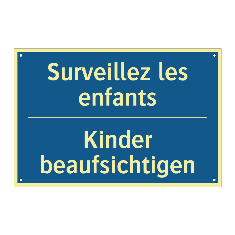 Kinder beaufsichtigen - Surveillez les enfants