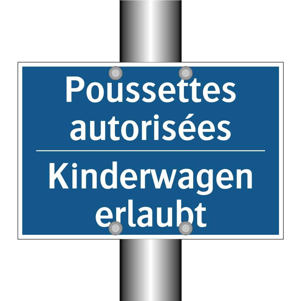 Kinderwagen erlaubt - Poussettes autorisées
