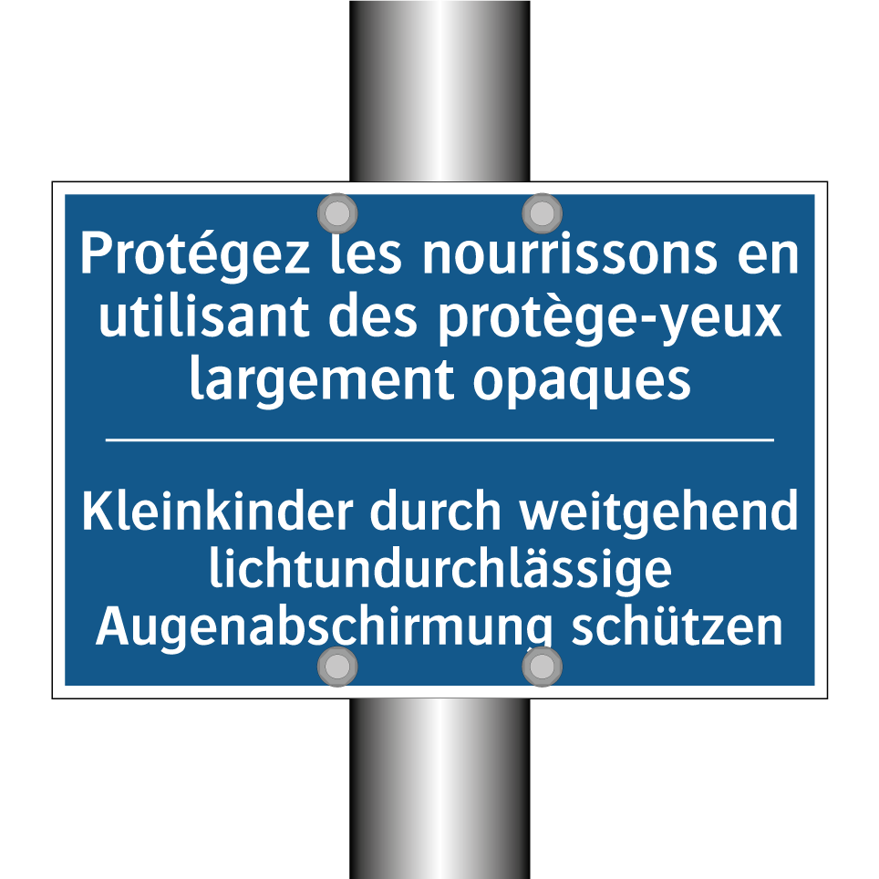 Kleinkinder durch weitgehend lichtundurchlässige /.../ - Protégez les nourrissons en utilisant /.../