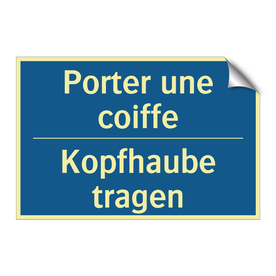 Kopfhaube tragen - Porter une coiffe