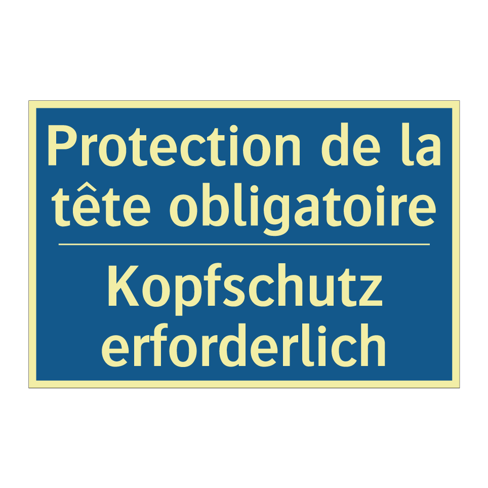 Kopfschutz erforderlich - Protection de la tête obligatoire /.../