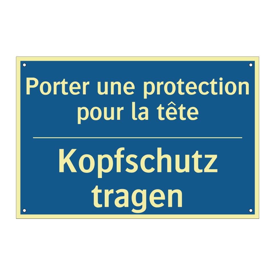 Kopfschutz tragen - Porter une protection pour la /.../