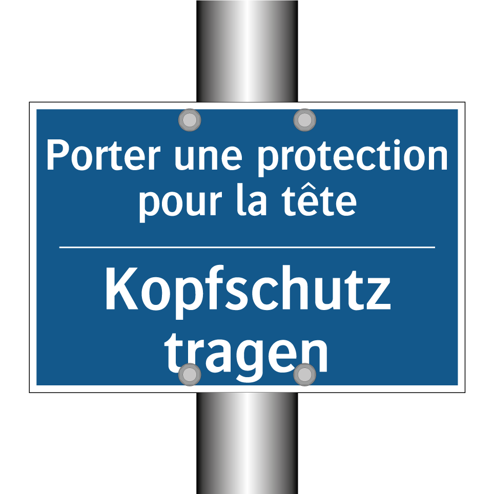 Kopfschutz tragen - Porter une protection pour la /.../