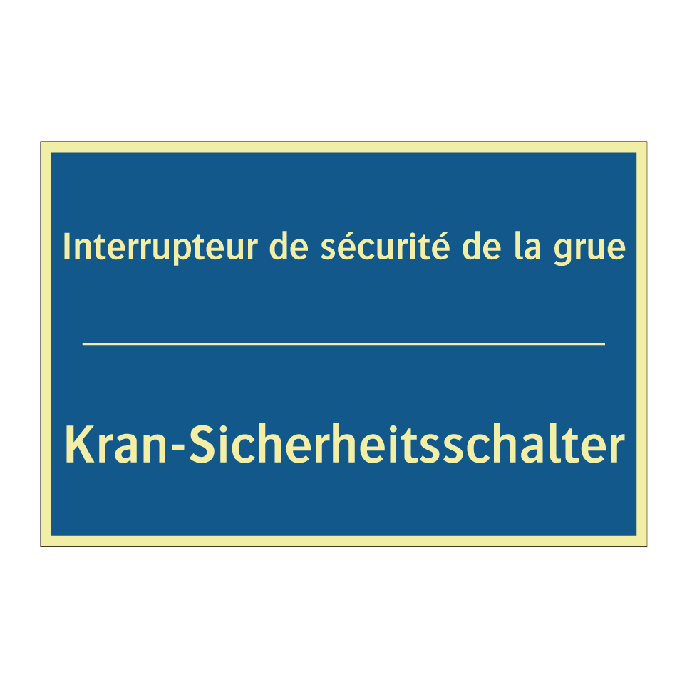 Kran-Sicherheitsschalter - Interrupteur de sécurité de la /.../