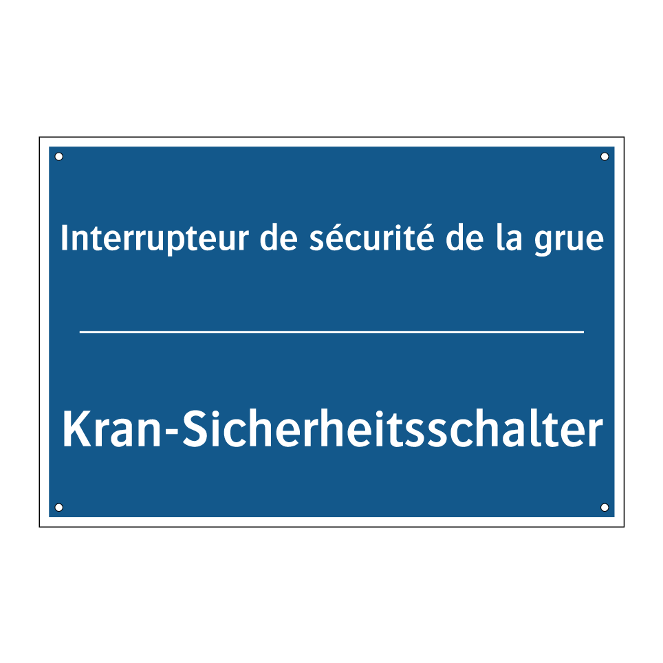Kran-Sicherheitsschalter - Interrupteur de sécurité de la /.../