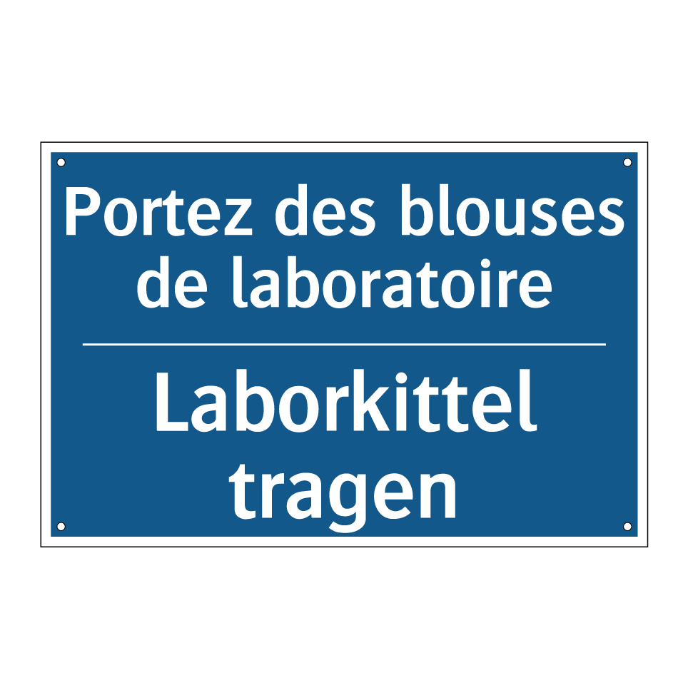 Laborkittel tragen - Portez des blouses de laboratoire /.../