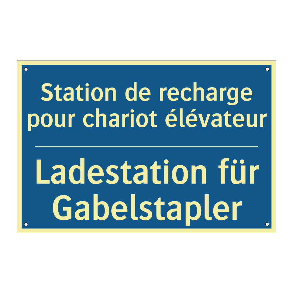 Ladestation für Gabelstapler - Station de recharge pour chariot /.../