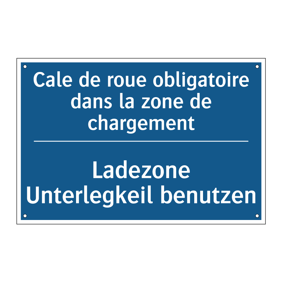 Ladezone Unterlegkeil benutzen - Cale de roue obligatoire dans /.../