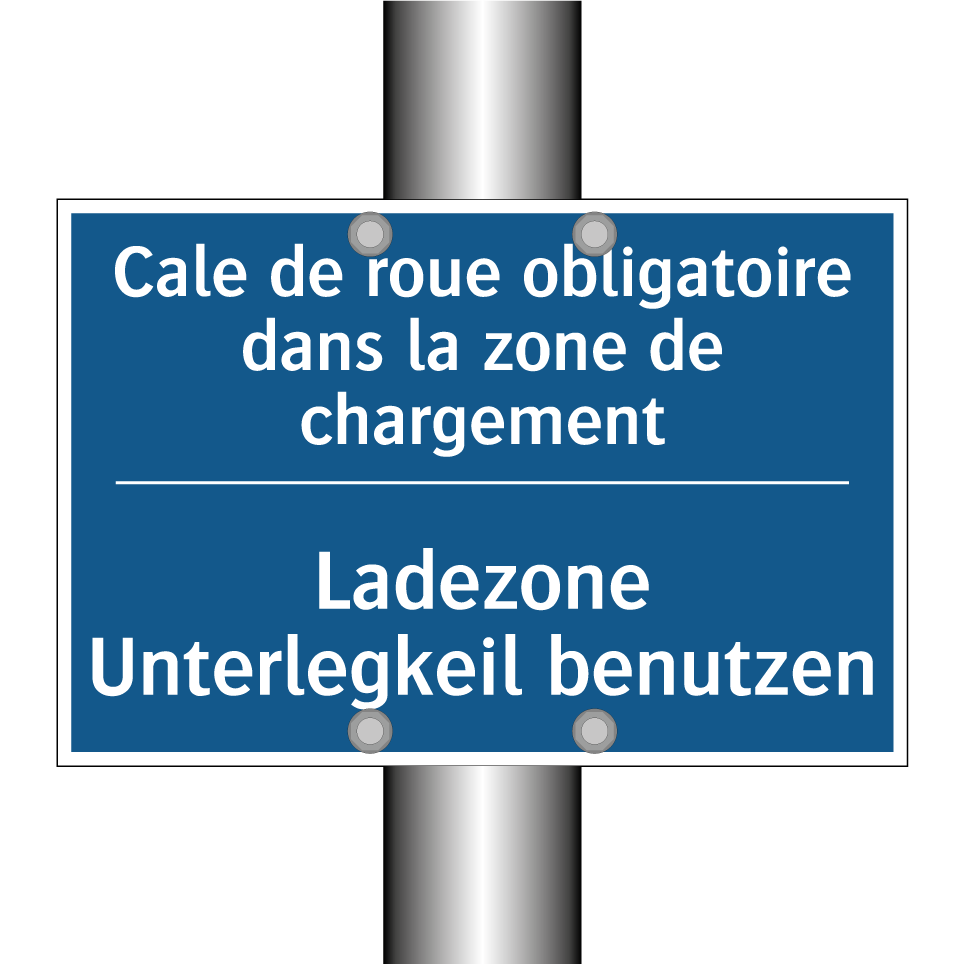 Ladezone Unterlegkeil benutzen - Cale de roue obligatoire dans /.../