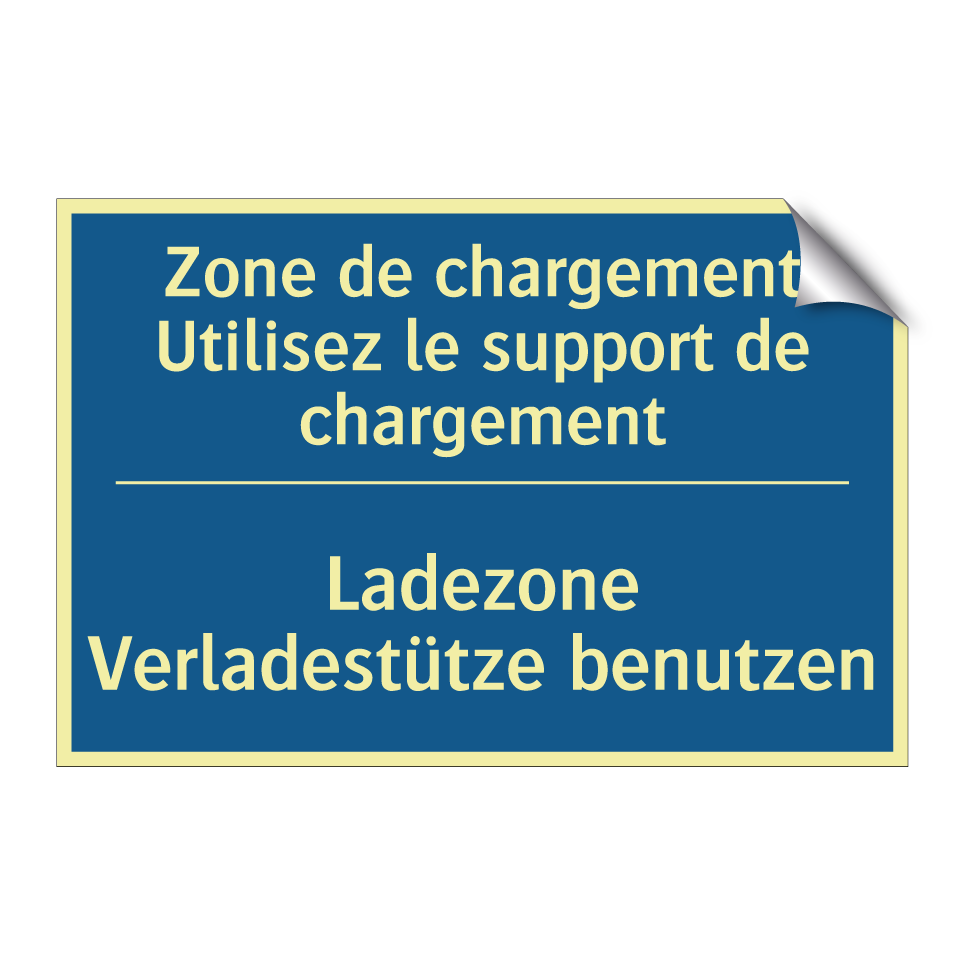 Ladezone Verladestütze benutzen /.../ - Zone de chargement Utilisez le /.../