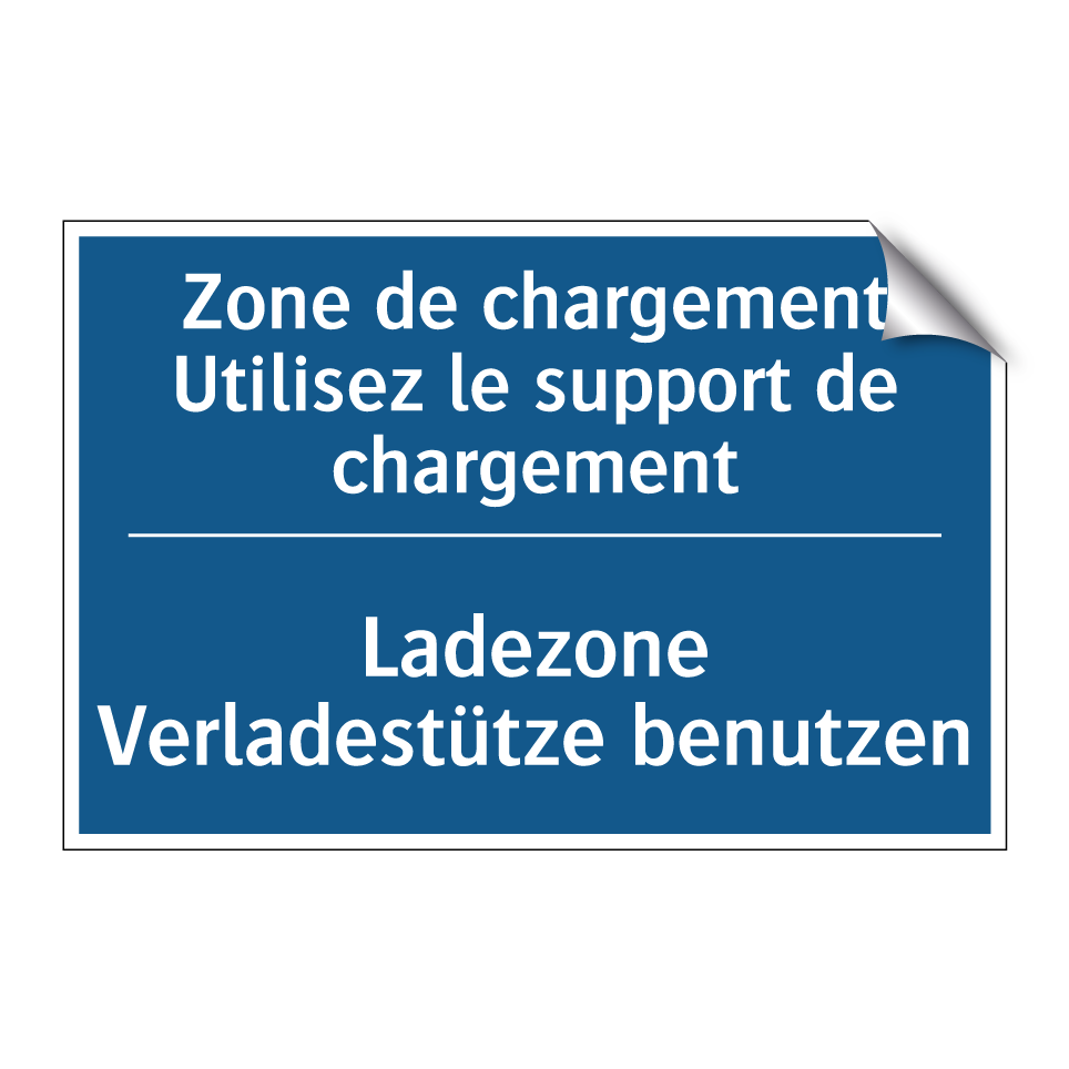 Ladezone Verladestütze benutzen /.../ - Zone de chargement Utilisez le /.../