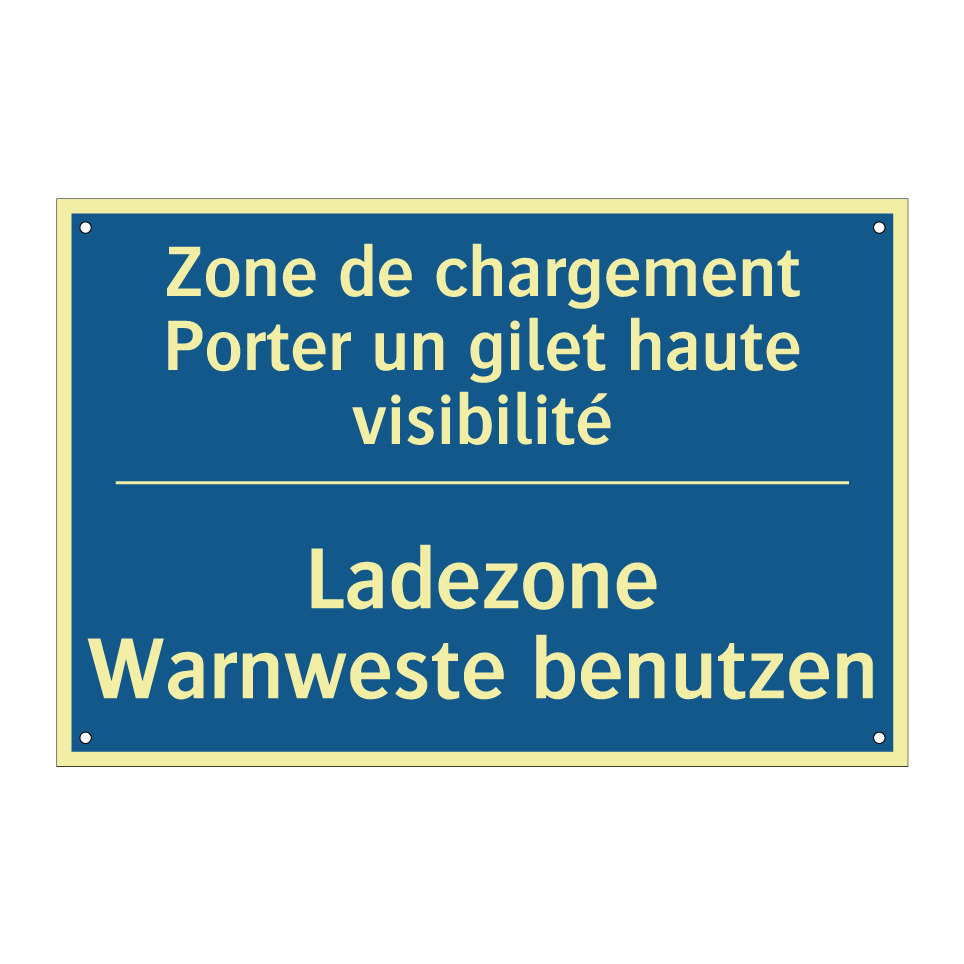 Ladezone Warnweste benutzen - Zone de chargement Porter un gilet /.../