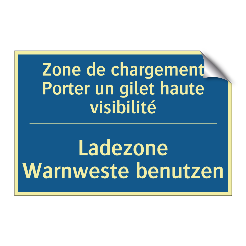 Ladezone Warnweste benutzen - Zone de chargement Porter un gilet /.../