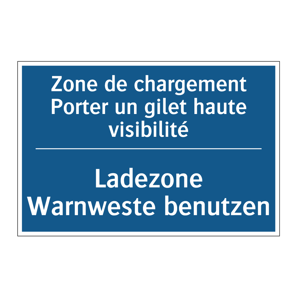 Ladezone Warnweste benutzen - Zone de chargement Porter un gilet /.../