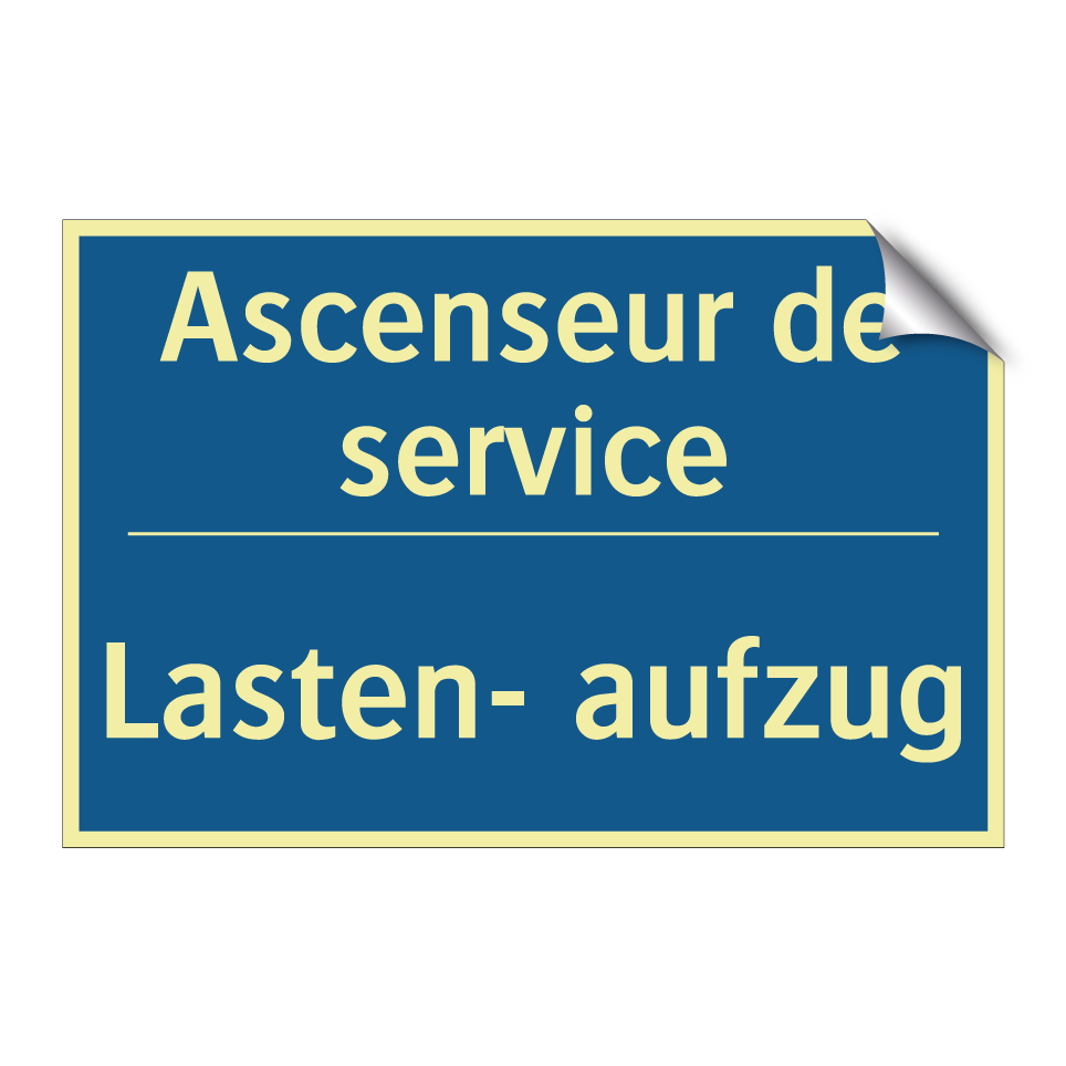 Lasten- aufzug - Ascenseur de service